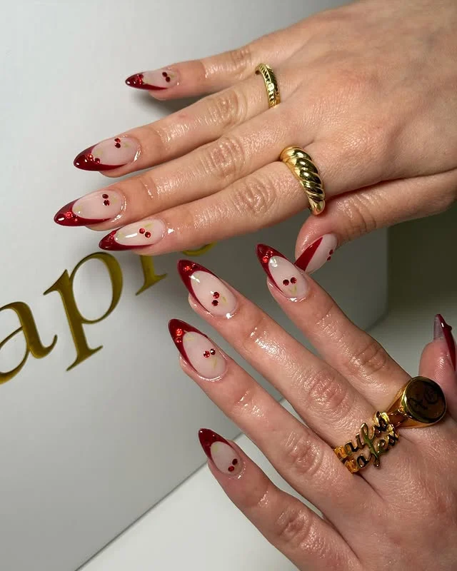 Red French Tips
