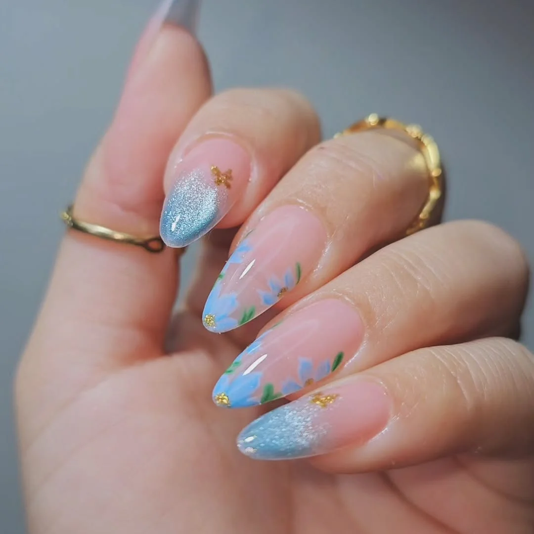 Nude Almond Nails