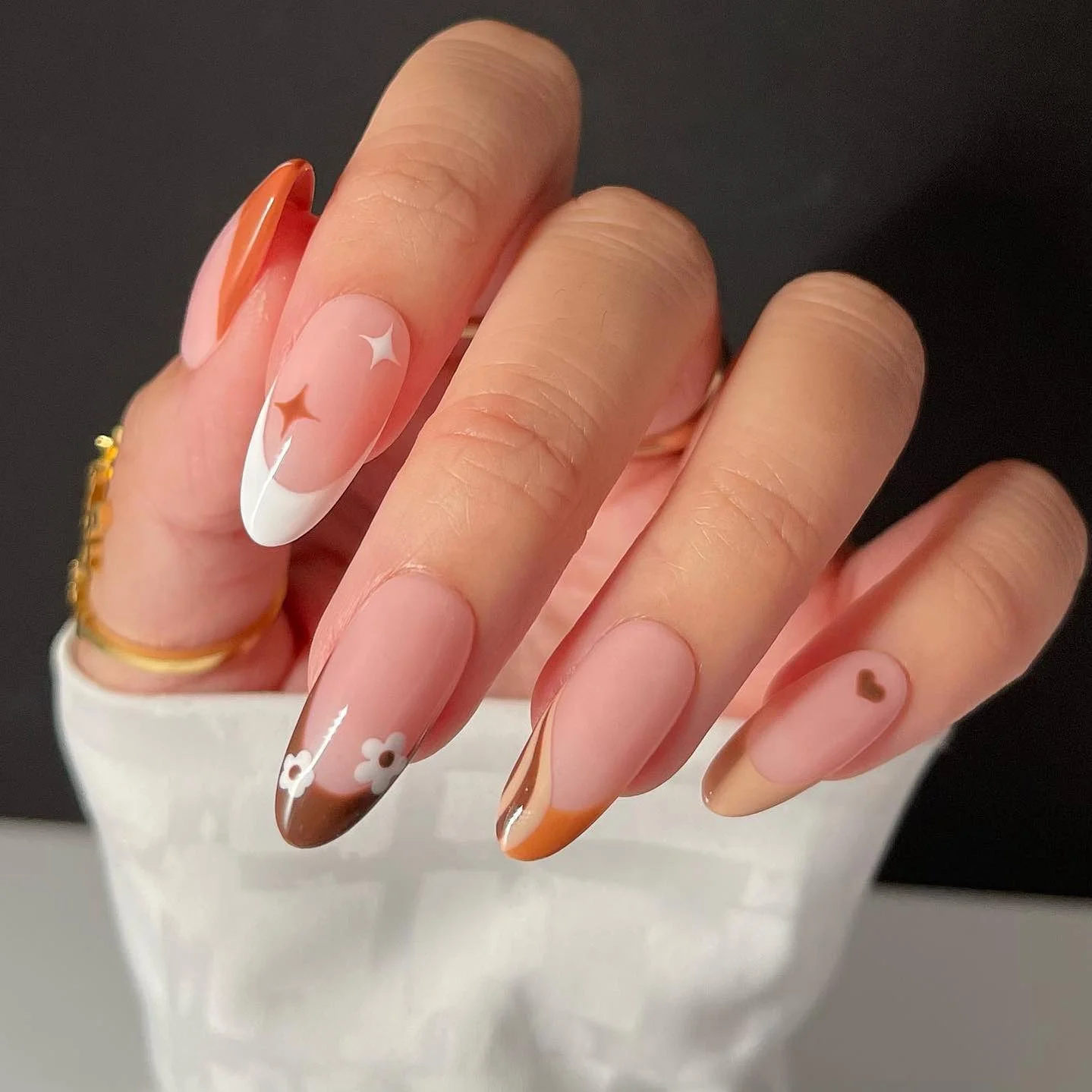 Fall French Tips Nail