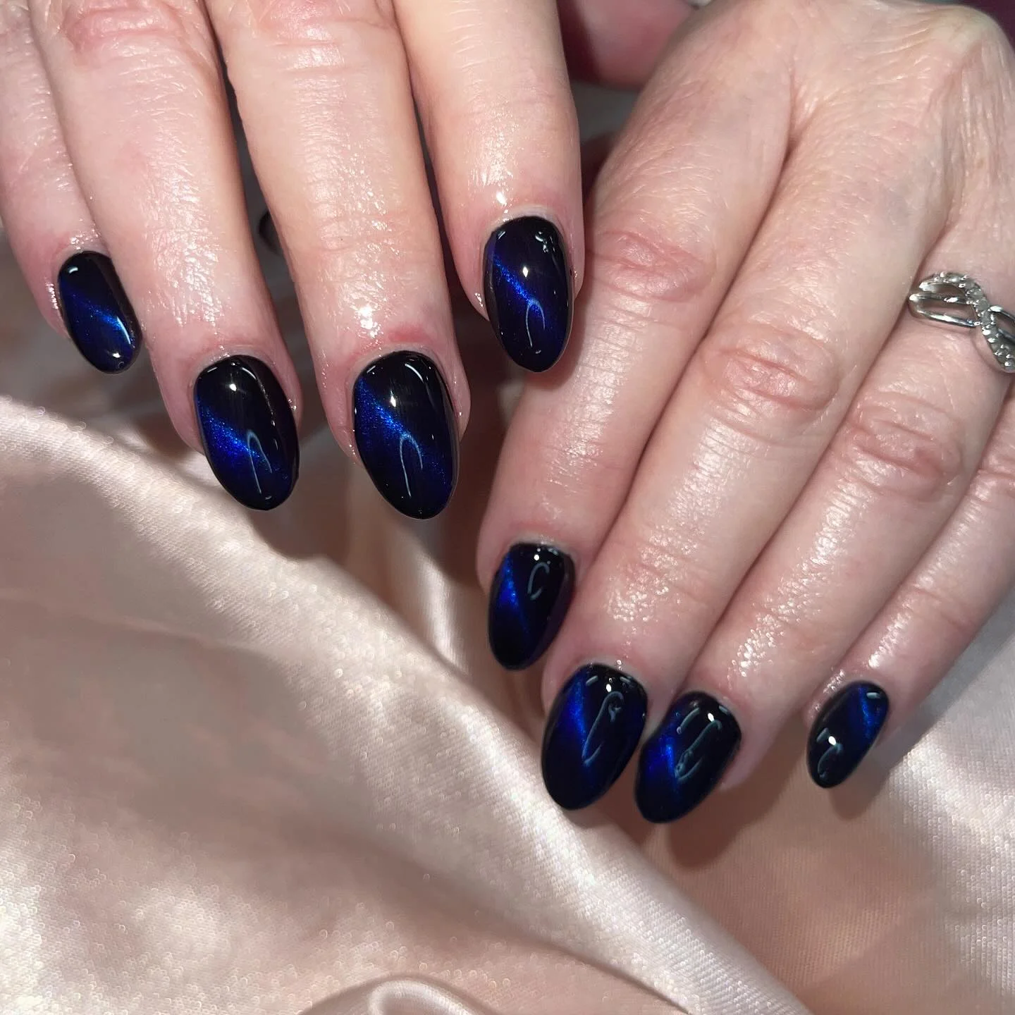 Black and Blue Nail
