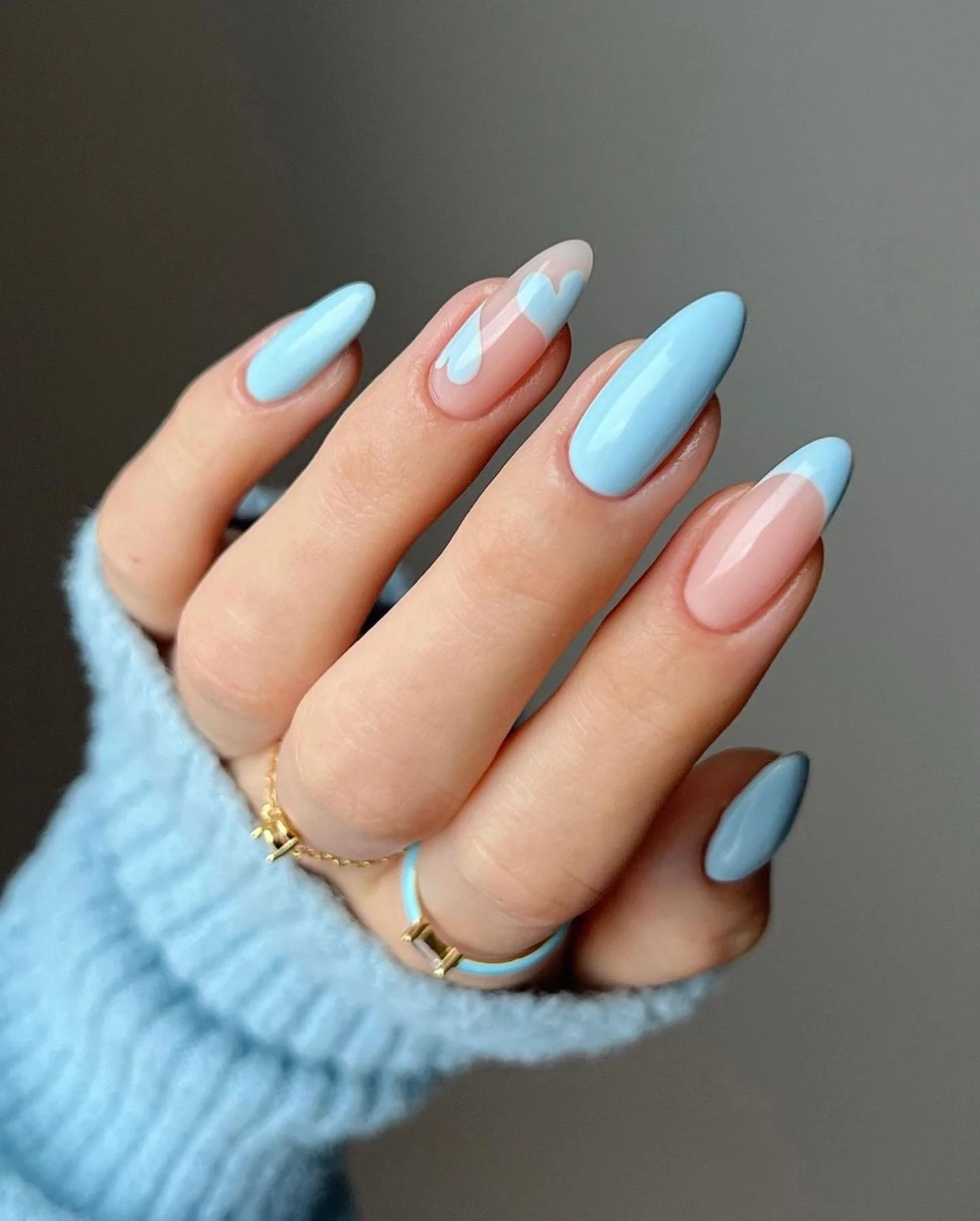 Sky Blue Nail