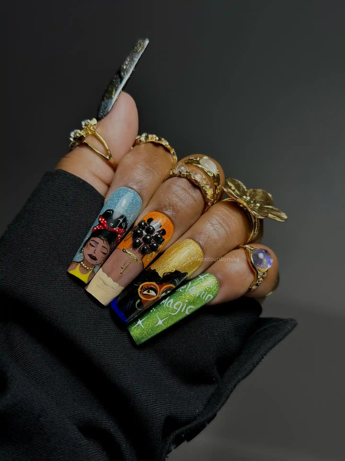 Black History Month Nail