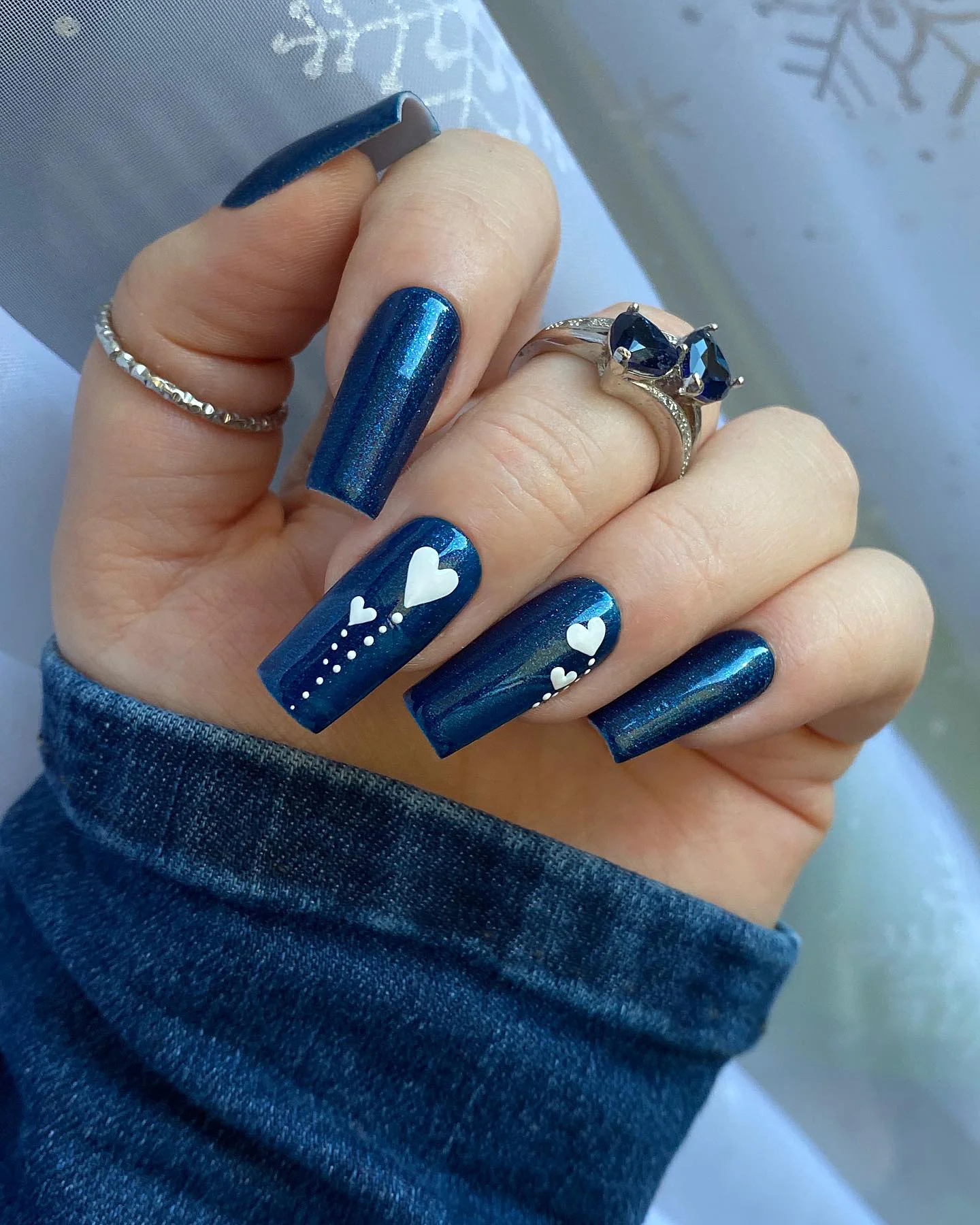 Blue Valentines Nails