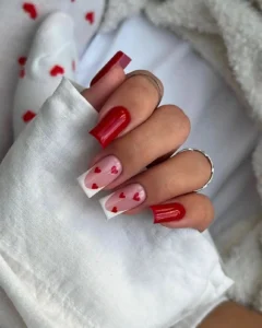 Valentine Coffin Nails