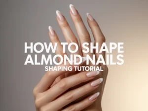 how to shape almond nails