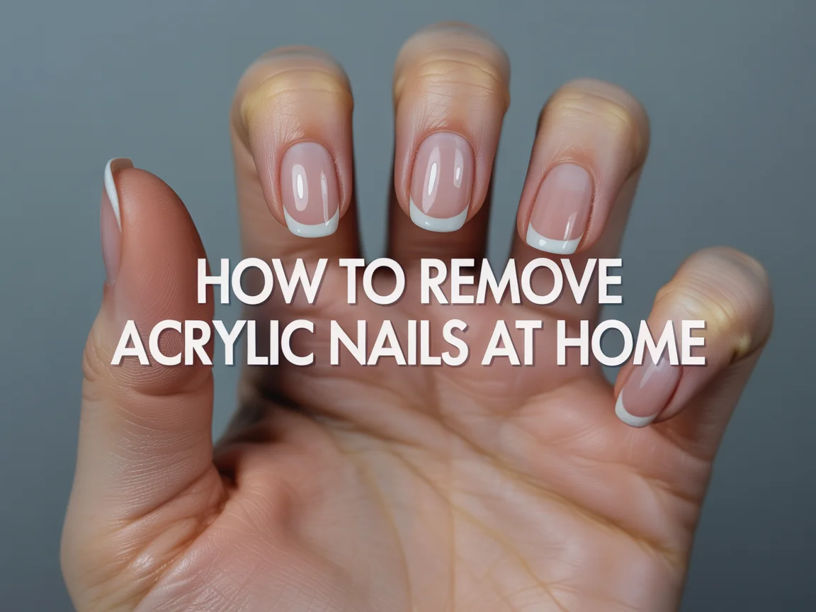 how to remove acrylic nails at home