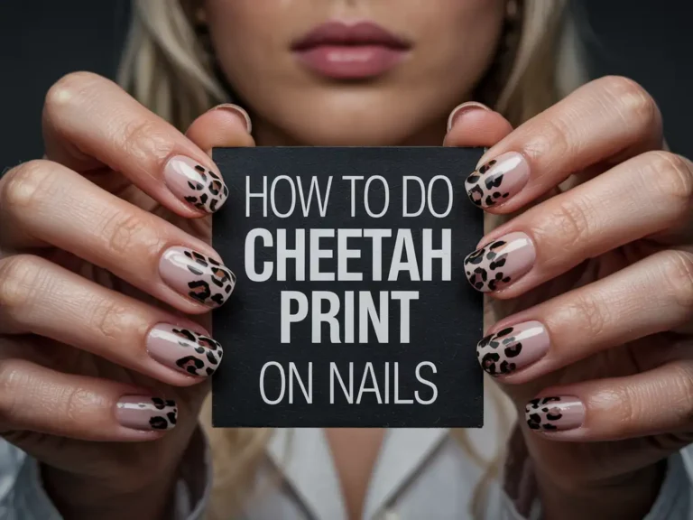 How To Do Cheetah Print On Nails