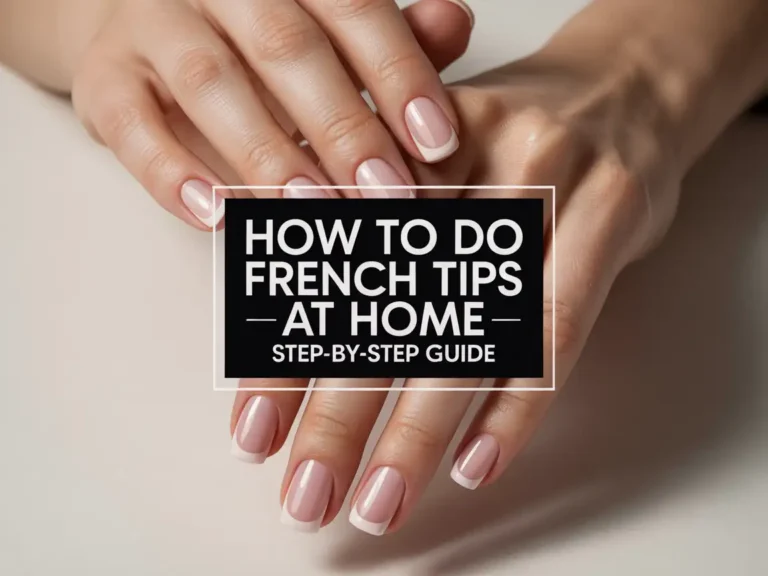 How To Do French Tips At Home
